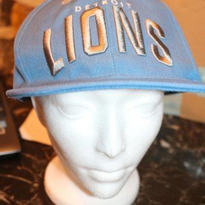 New Era NFL Detroit Lions Team Blue adjustable Flex Cap Hat Budweiser Beer